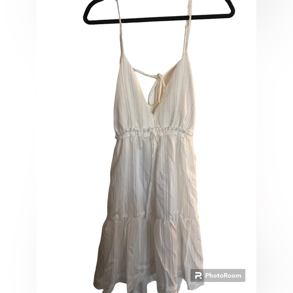 Pinstripe cutout mini dress - Picture 3 of 5